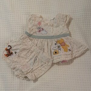 Disney Cream Diaper Cover with Winnie the Pooh